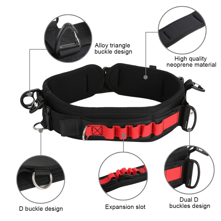 Frendorf | PULUZ 2 in 1 Multi-functionele Bundel Tailleband Strap + Dubbele Schouderband Kits met Haak voor SLR / DSLR Camera's