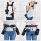 Frendorf | PULUZ 2 in 1 Multi-functionele Bundel Tailleband Strap + Dubbele Schouderband Kits met Haak voor SLR / DSLR Camera's