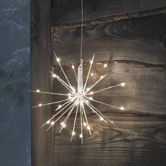 4er Set Bicolor LED Weihnachtsdeko außen Starburst