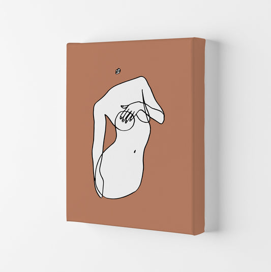 Brustdeckung Mit Einer Hand Terrakotta