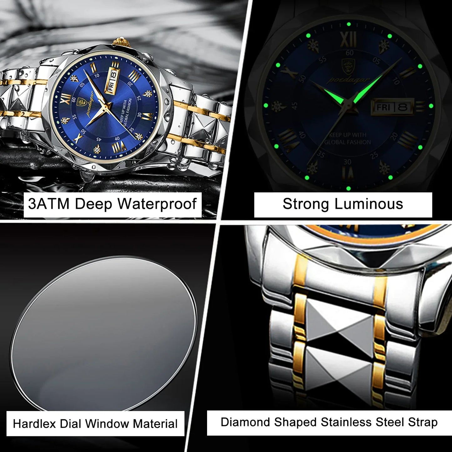 Frendorf | Horizon | Herrenarmbanduhr | Wasserdicht | Luxuriöses Design