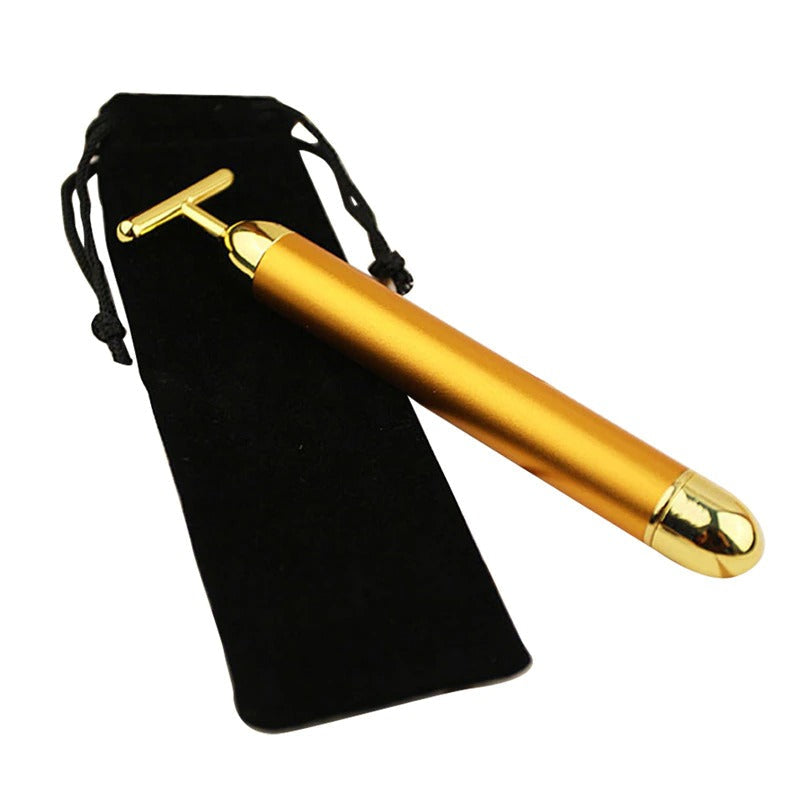 Energy 24K Gold T Beauty Bar Gesichtsroller-Massagegerät