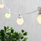 Pro Connect 5m 10er Party Lichterkette warmweiß koppelbar weißes Kabel