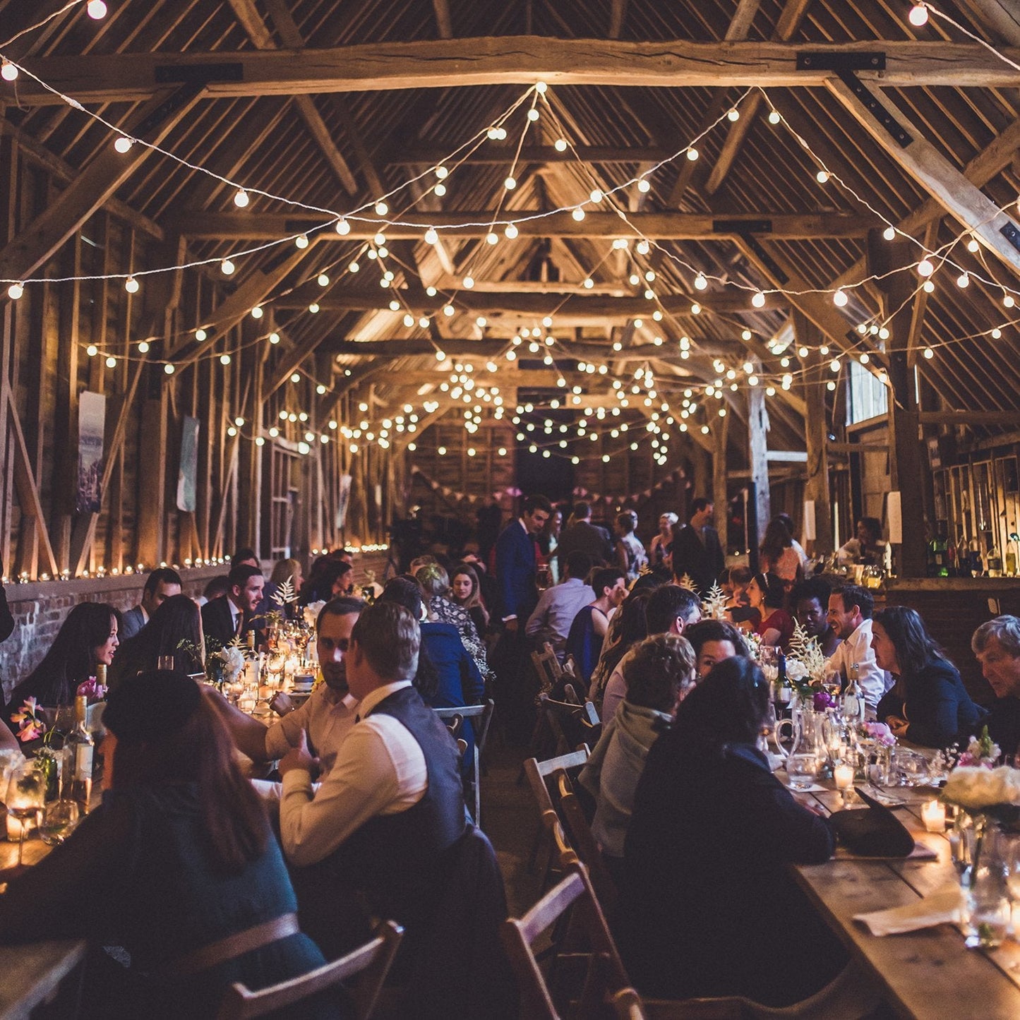 Pro Connect 5m 10er Party Lichterkette warmweiß koppelbar weißes Kabel