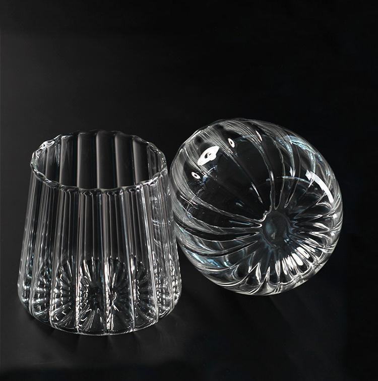 Frendorf | CharmWave Glas-Aufbewahrungsbehälter mit Deckel | Wellendesign | Luftdicht & Stilvoll