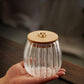 Frendorf | CharmWave Glas-Aufbewahrungsbehälter mit Deckel | Wellendesign | Luftdicht & Stilvoll