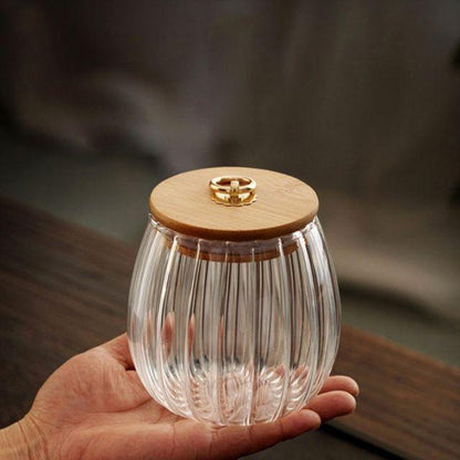 Frendorf | CharmWave Glas-Aufbewahrungsbehälter mit Deckel | Wellendesign | Luftdicht & Stilvoll