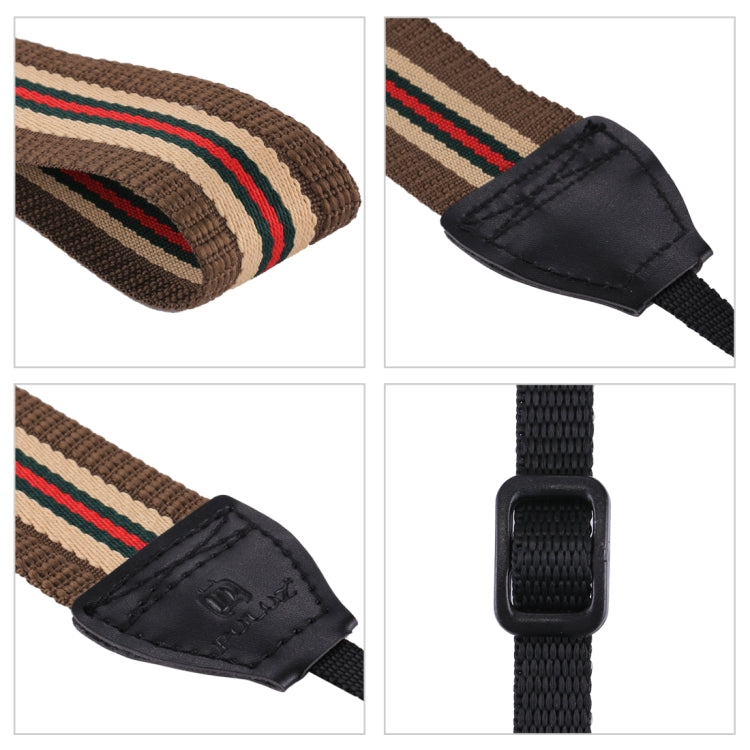 Frendorf | PULUZ Retro Etnische Stijl Multi-kleur Serie Strepen Schouder Neckoog Strap Camera Strap voor SLR / DSLR Camera's
