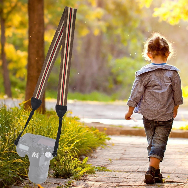Frendorf | PULUZ Retro Etnische Stijl Multi-kleur Serie Strepen Schouder Neckoog Strap Camera Strap voor SLR / DSLR Camera's