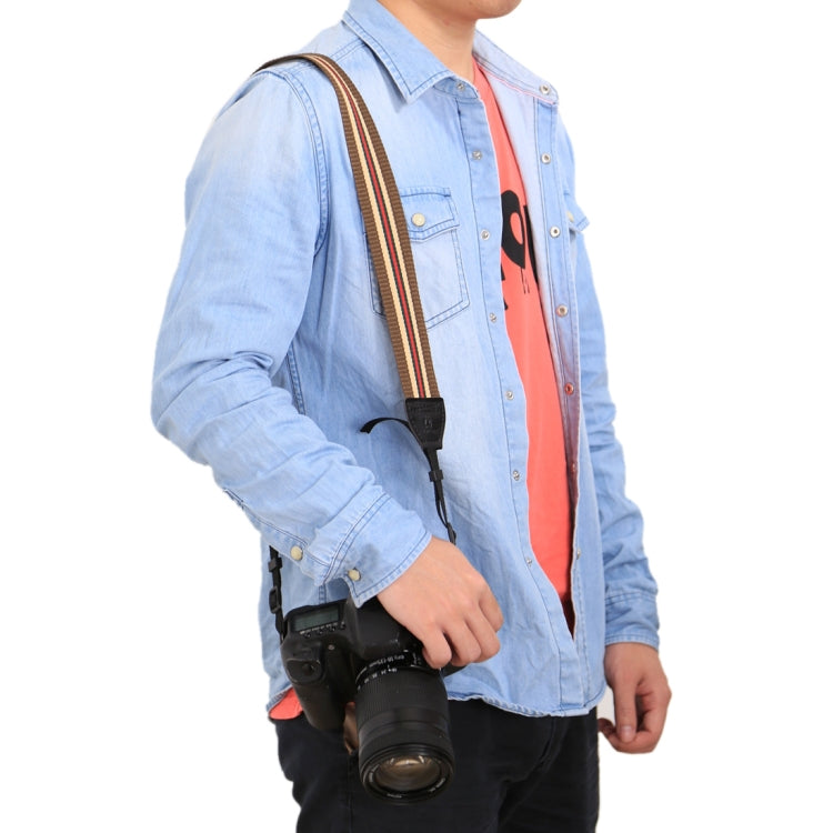 Frendorf | PULUZ Retro Etnische Stijl Multi-kleur Serie Strepen Schouder Neckoog Strap Camera Strap voor SLR / DSLR Camera's