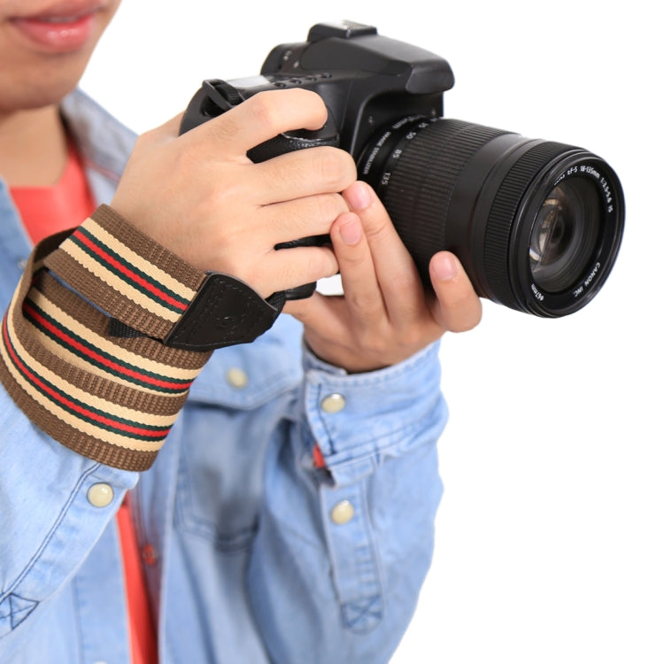 Frendorf | PULUZ Retro Etnische Stijl Multi-kleur Serie Strepen Schouder Neckoog Strap Camera Strap voor SLR / DSLR Camera's