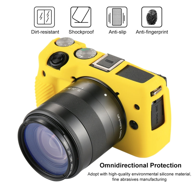 Frendorf | PULUZ Soft Silicone Protective Case für Canon EOS M3(Gelb)