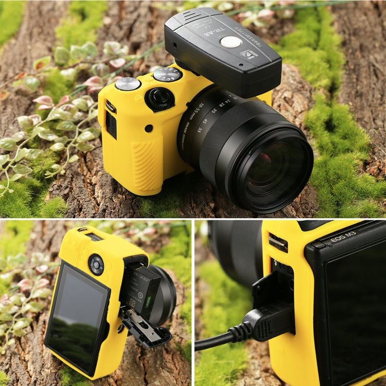 Frendorf | PULUZ Soft Silicone Protective Case für Canon EOS M3(Gelb)