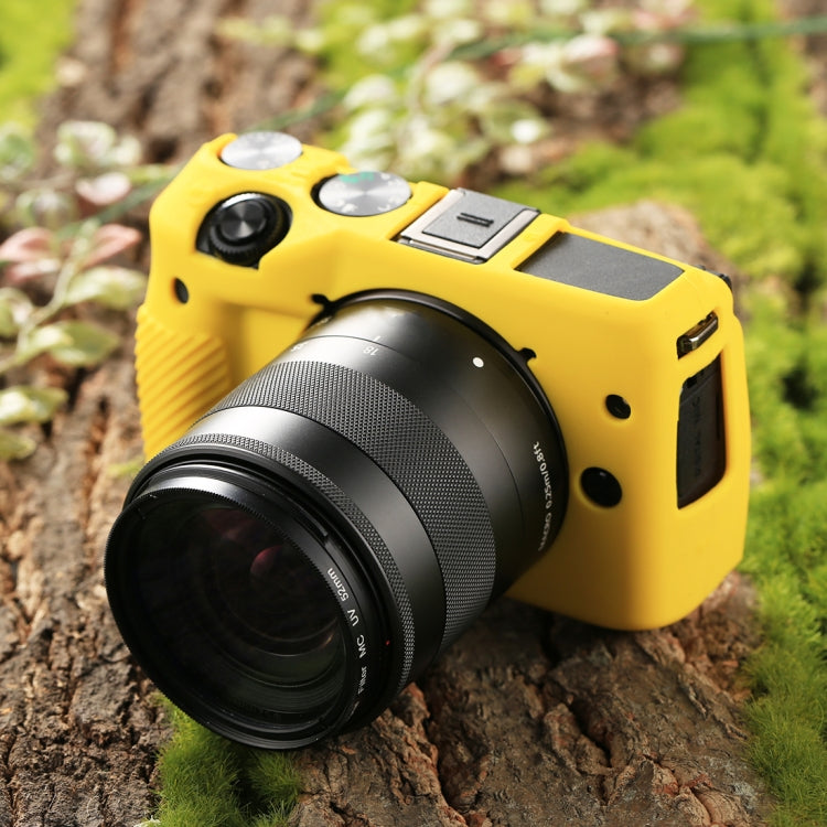 Frendorf | PULUZ Soft Silicone Protective Case für Canon EOS M3(Gelb)