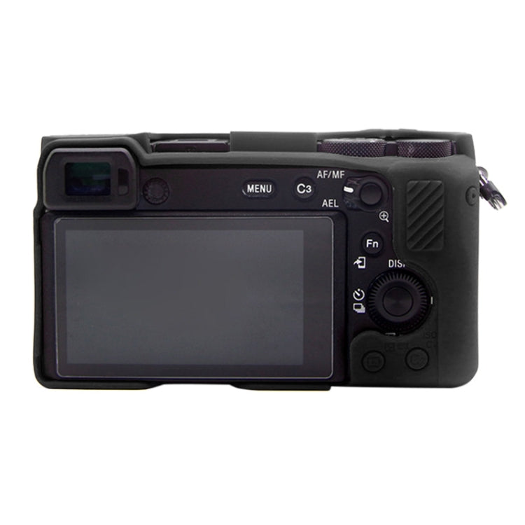 Frendorf | PULUZ Zachte Siliconen Beschermhoes voor Sony A6600 / ILCE-6600 (Zwart)
