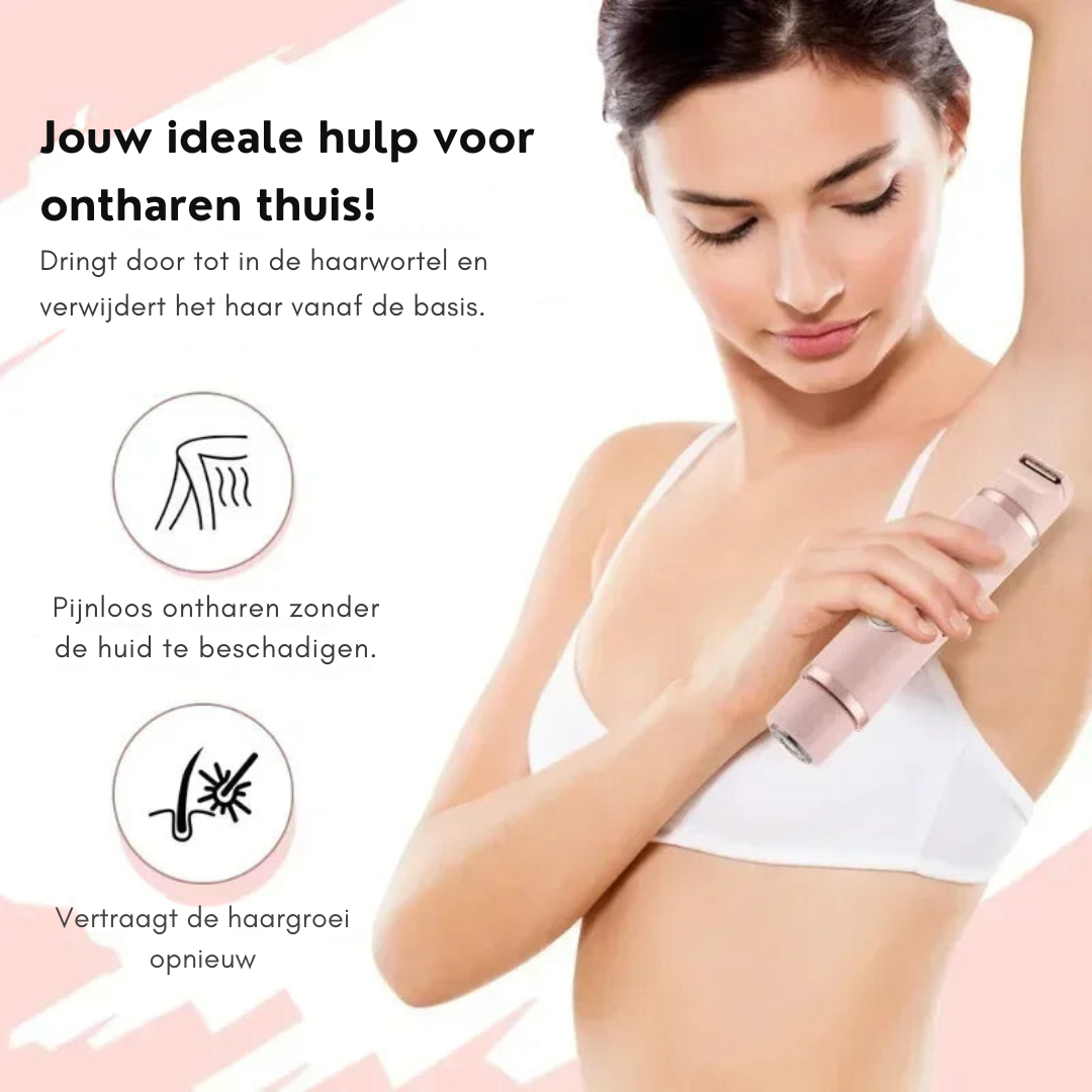 Frendorf | Damen Schmerzfreier Rasierer - Elektrischer Haarentferner-Rasierer für Gesicht, Achseln und Bikinizone