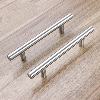 Gebürstetes Nickel Moderne Edelstahl Schubladenbeschläge T-Bar Griffe