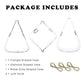Frendorf | GlasLuxe 3-teiliges Set Glas-Hänge-Terrarienvasen | Elegante Pflanzenhalter | Deko für Zuhause