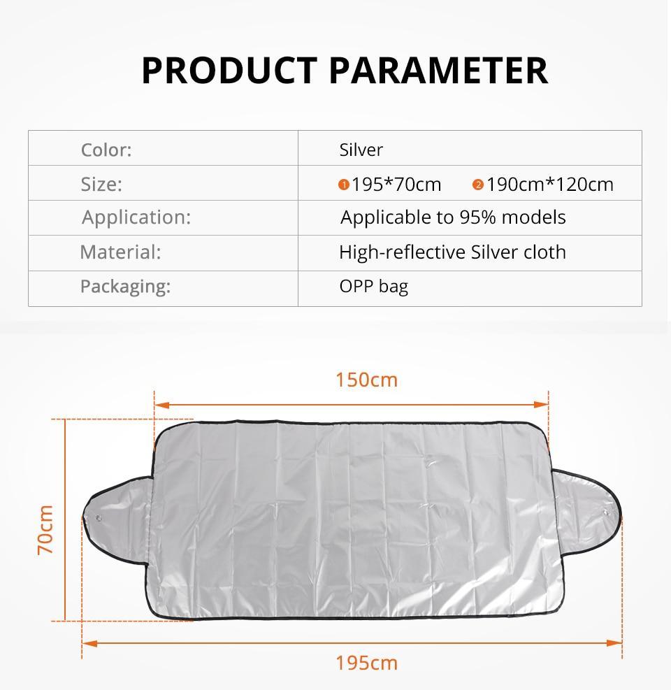 Frendorf | #1 Beste Frostschutz Premium Schneeschutz Auto Windschutzscheiben Abdeckung