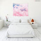 Pastell Wolken Wandteppich