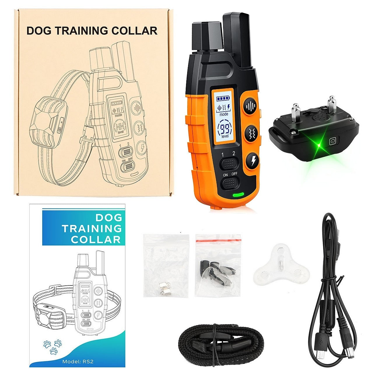Frendorf | de Dressage für Hund PetControl – Elektronisch 1000m Wiederaufladbar und Waterproof