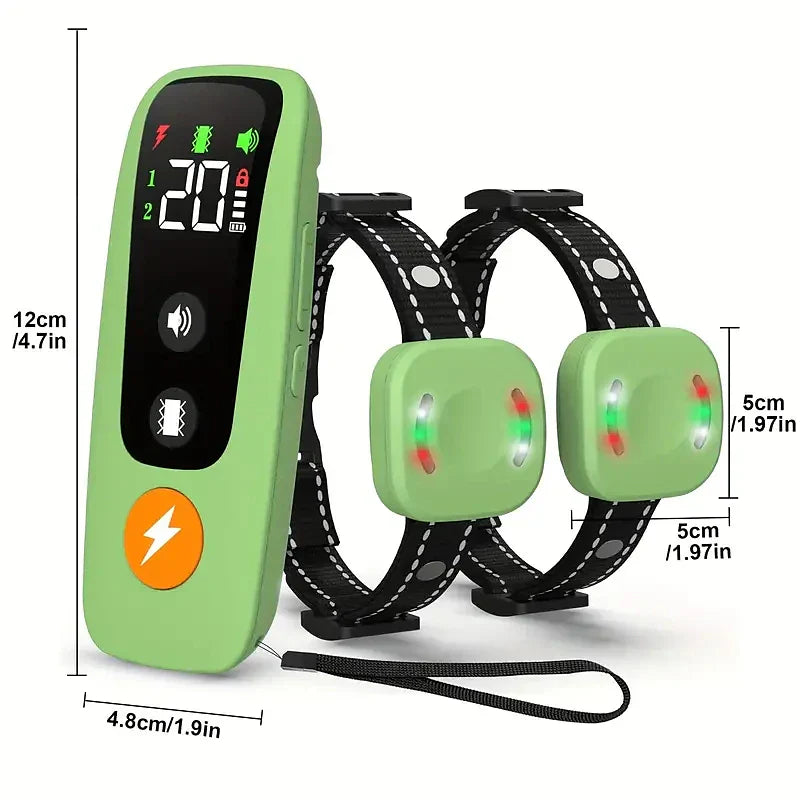 Frendorf | Haustierhund Elektrisch, Pieps- und Vibrations-Trainingshalsband mit Wasserdichter Empfangereinheit