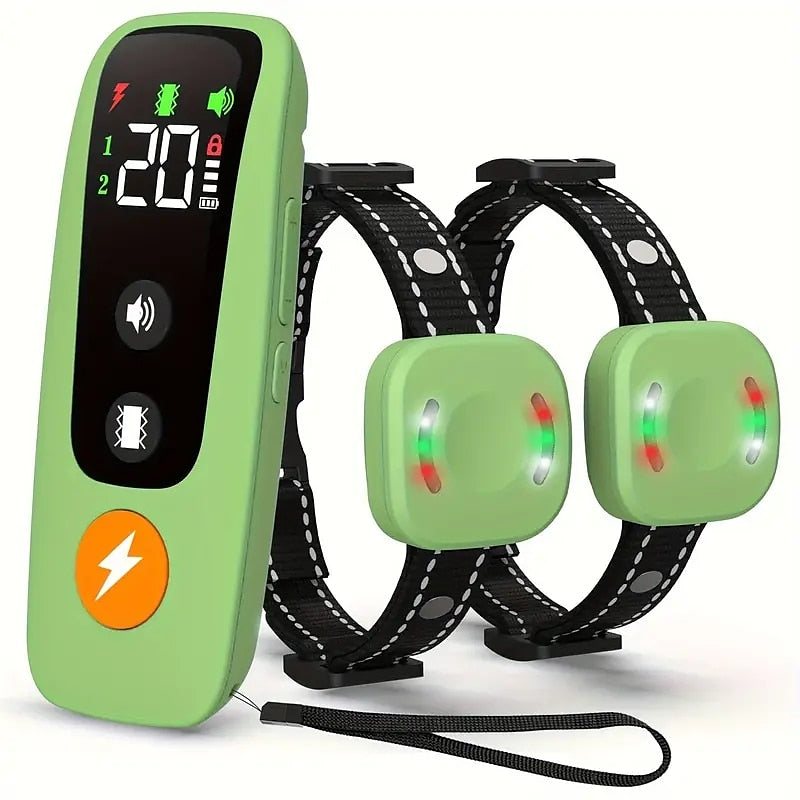 Frendorf | Haustierhund Elektrisch, Pieps- und Vibrations-Trainingshalsband mit Wasserdichter Empfangereinheit