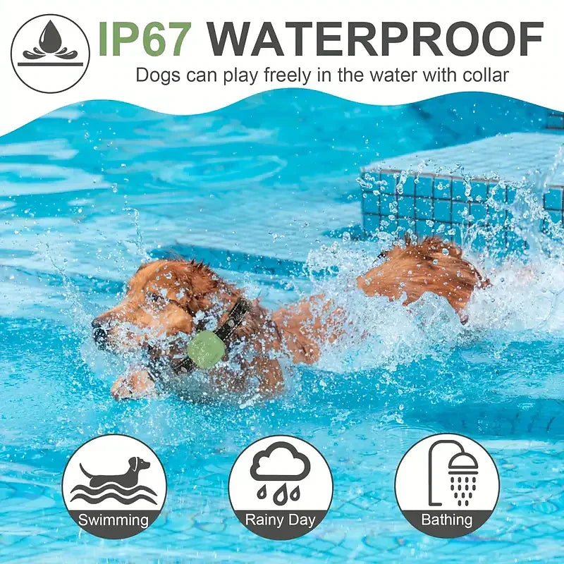 Frendorf | Haustierhund Elektrisch, Pieps- und Vibrations-Trainingshalsband mit Wasserdichter Empfangereinheit
