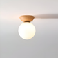 Frendorf | Perle LED-Deckenleuchte - Japanische Kugel Pendelleuchte - Orb Semi Flush Mount Beleuchtung
