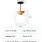 Frendorf | Perle LED-Deckenleuchte - Japanische Kugel Pendelleuchte - Orb Semi Flush Mount Beleuchtung