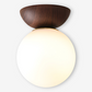 Frendorf | Perle LED-Deckenleuchte - Japanische Kugel Pendelleuchte - Orb Semi Flush Mount Beleuchtung