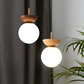 Frendorf | Perle LED-Deckenleuchte - Japanische Kugel Pendelleuchte - Orb Semi Flush Mount Beleuchtung