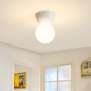 Frendorf | Perle LED-Deckenleuchte - Japanische Kugel Pendelleuchte - Orb Semi Flush Mount Beleuchtung