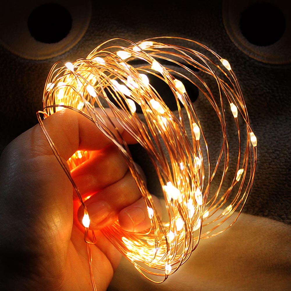 Foto Wand Lichterkette