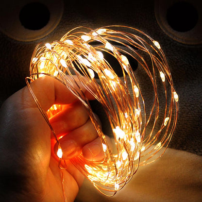 Foto Wand Lichterkette