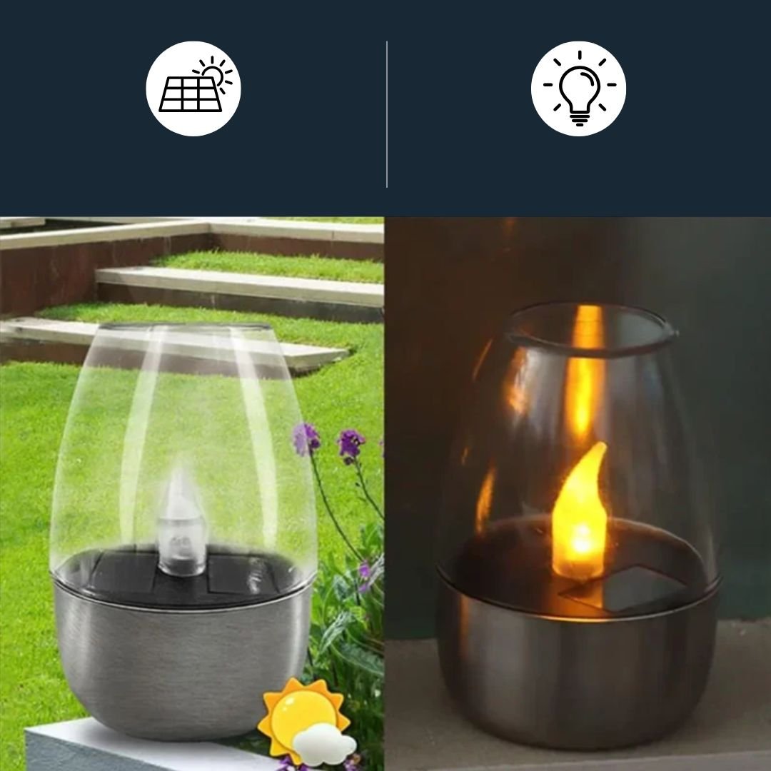 CandelaSoleil – Elegante Sonnenlaterne für Garten und Terrasse