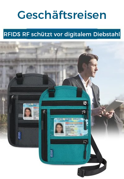 Frendorf | Reise-Brusttasche mit RFID-Reisepassschloss