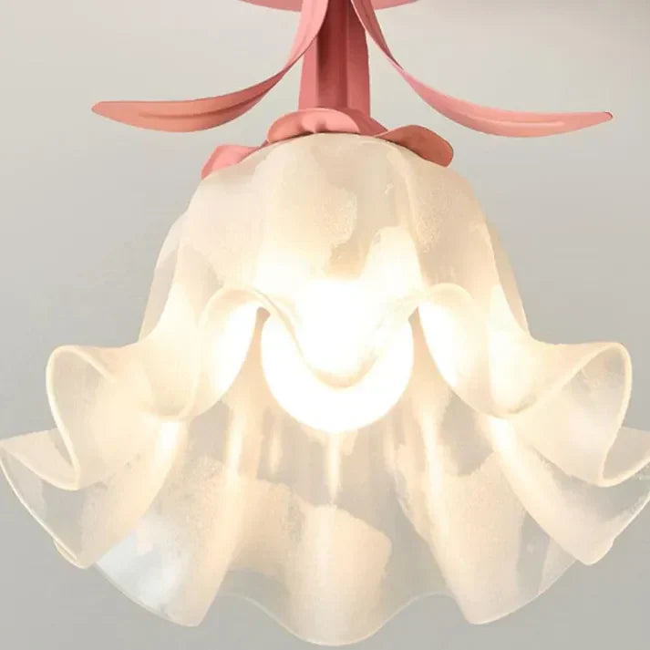 Frendorf | FleurTiffany Französische Tiffany-Deckenleuchte | Blumenmuster | Elegantes Jugendstil-Design für Ihr Zuhause