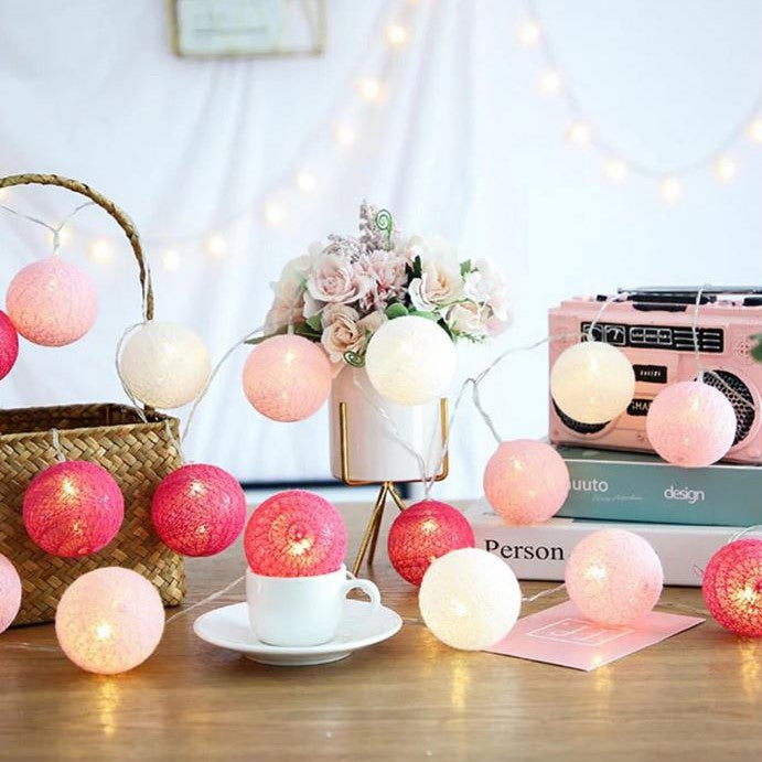Frendorf | Fröhliche Baumwoll-Lichterkette – LumiBall
