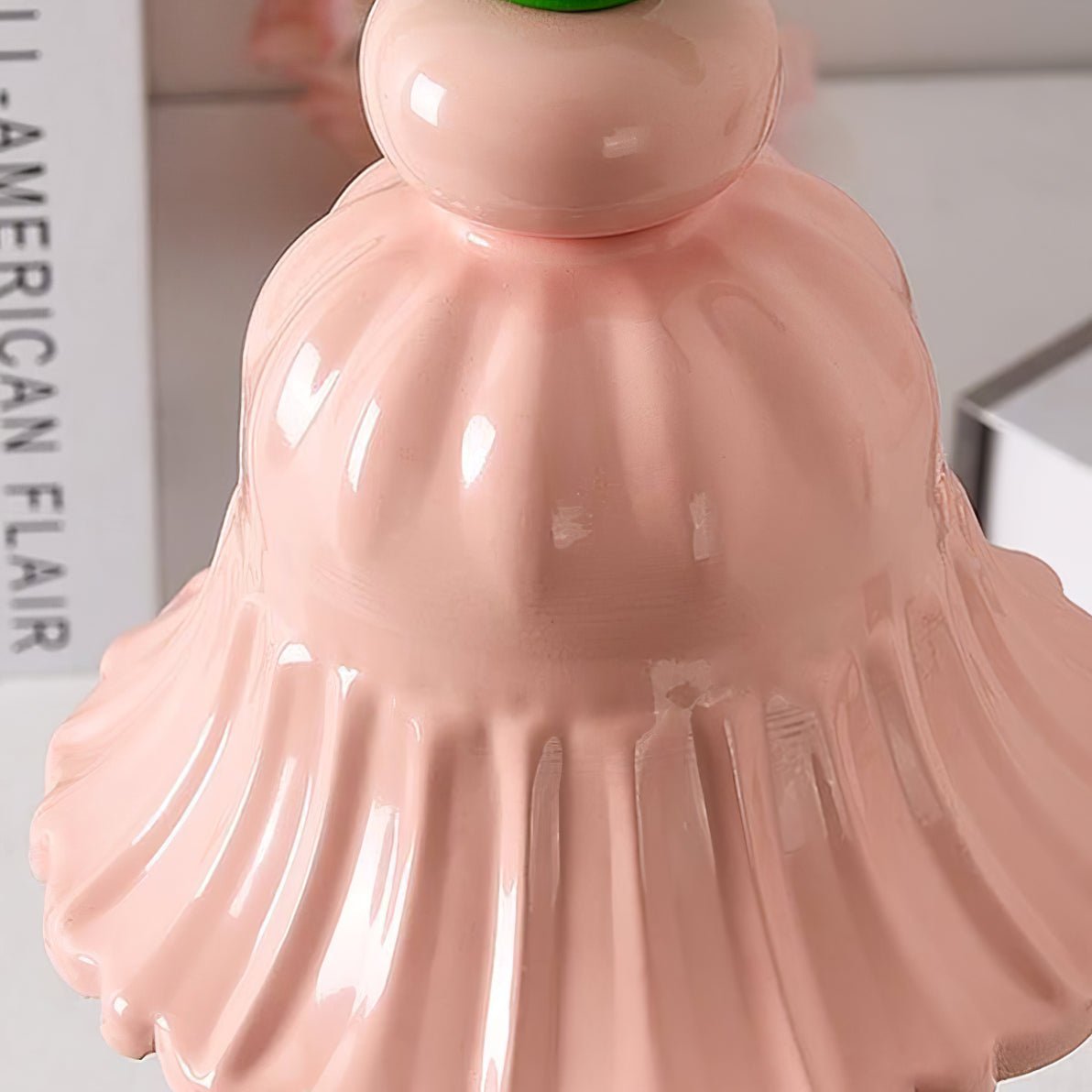 Frendorf | BloomAura – Charmante rosa Glas-Tischlampe