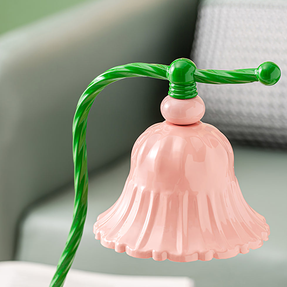 Frendorf | BloomAura – Charmante rosa Glas-Tischlampe