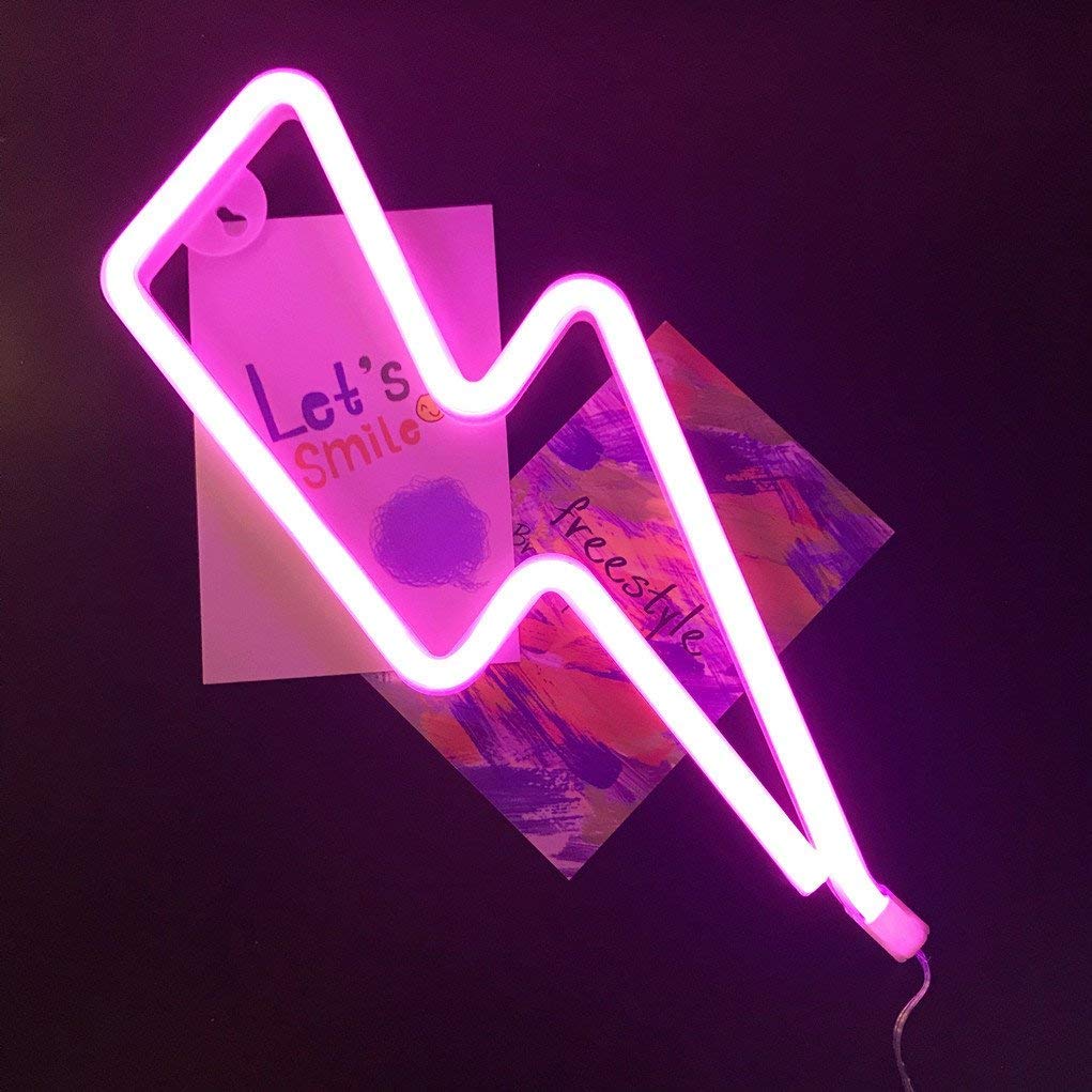 Pink Neon Blitzschlag
