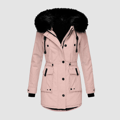 Wasserdichte Winterjacke mit Kapuze für Damen