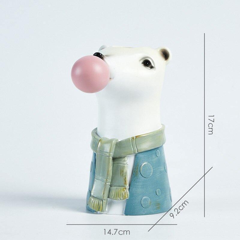 Frendorf | BubbleBeast Tierische Deko-Vase | Kreative Blumenvase mit Charakter