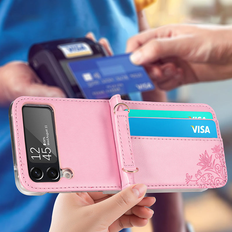 Frendorf | Tragbare Mode Leder Umhängetasche RFID-blockierende Geldbörse Hülle