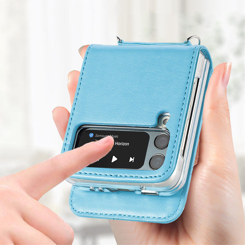 Frendorf | Tragbare Mode Leder Umhängetasche RFID-blockierende Geldbörse Hülle