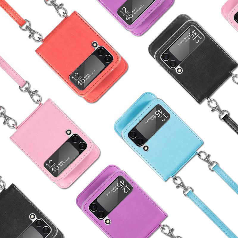 Frendorf | Tragbare Mode Leder Umhängetasche RFID-blockierende Geldbörse Hülle