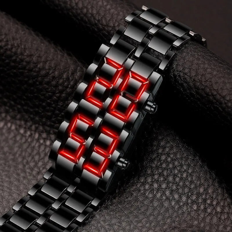Frendorf | Digitale Lava-Armbanduhr für Männer
