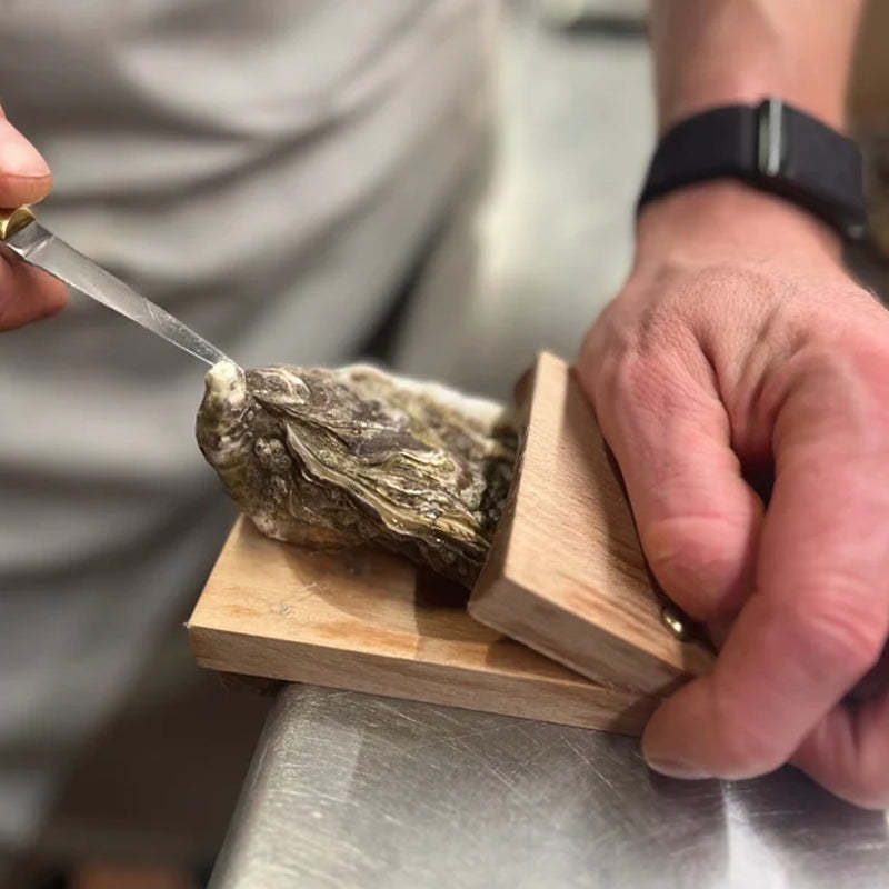 Premium Holzgriff Austernschalen-Öffner-Klemme