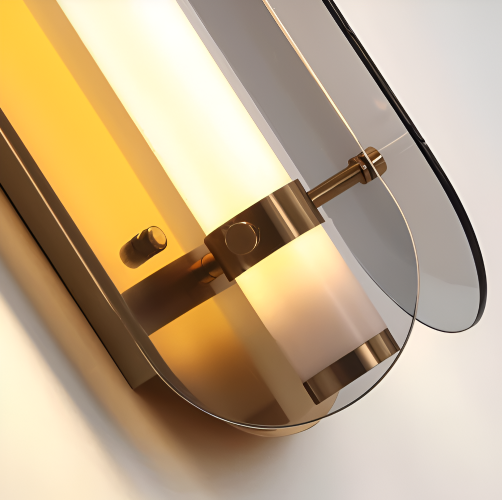 Frendorf | PrismGlos Wandleuchte - Glas Wandleuchte - Ellipse Wandleuchte Design - Moderne Wandleuchten LED